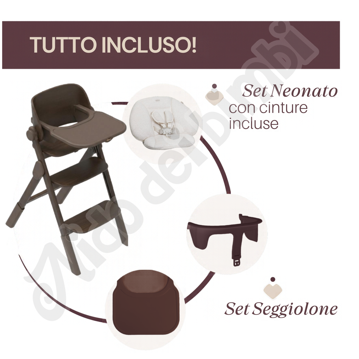 Chicco Seggiolone Evolutivo Meraviglia Up Dark Wood