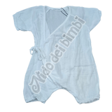 PROMO -40% Tutina incrociata in bambù organico - Bianco - 6 mesi