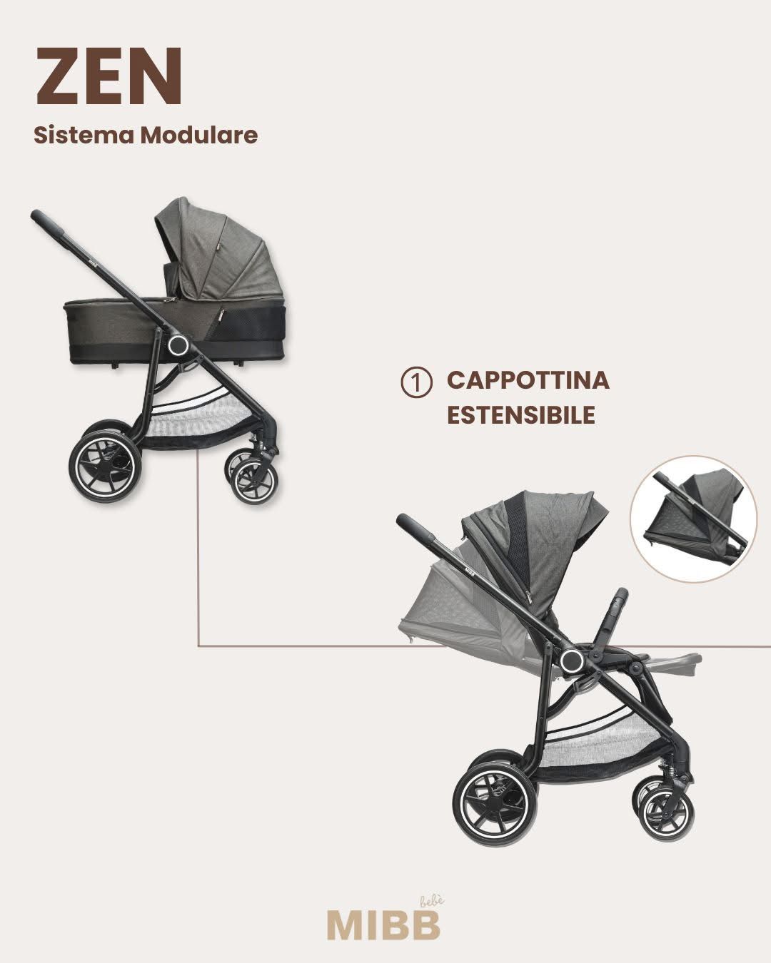 Mibb Trio Zen Grigio