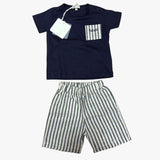 Nanan Completo T- Shirt + Pantalone Blu