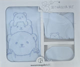 Nazareno Gabrielli Set Nascita 3 Pz Tutina + Copertina + Cappellino