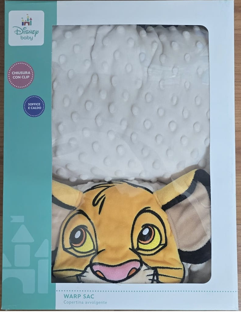 Disney Copertina avvolgente per neonato con clip morbida e calda - Vari personaggi