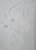 Bavetta con Cuoricini - 100% Cotone - Made in Italy