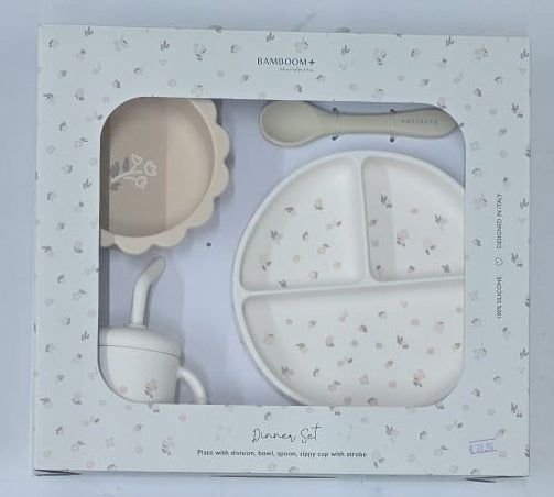 Bamboom Set Pappa Dinner Set in Silicone 4 pz
