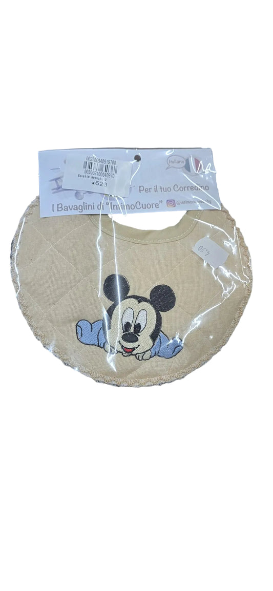 Disney Bavetta Neonato Minnie/Mickey Art. 620