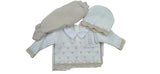 Fruit de ma Passion - Completo 3 pezzi Invernale REF.1868 - Maglia + Pantalone + Cappellino 100% Acrilico