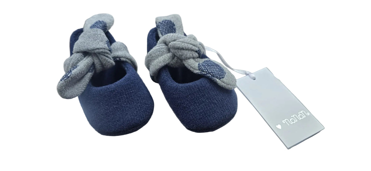 OFFERTA Nanan Ballerina Blu con nodo Pois - Numero 18