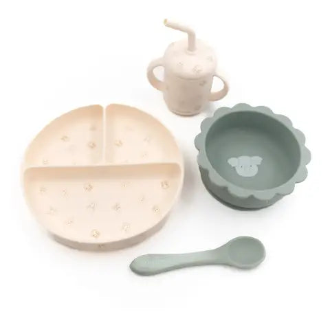 Bamboom Set Pappa Dinner Set in Silicone 4 pz