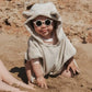 Bamboom Poncho Waffle bambù Mare Taglia 2-4A Sand