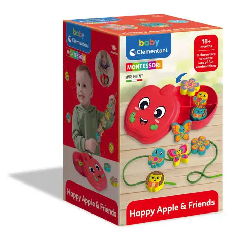 Clementoni Gioco Montessori Happy Apple & Friends 18m+