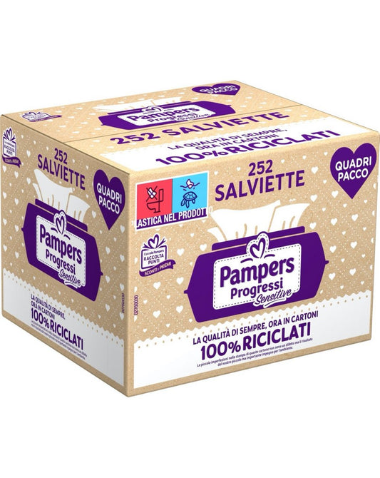 Pampers Progressi Salviette Pacco Scorta da 252 pezzi