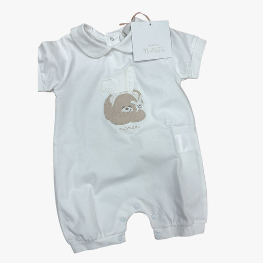 Nanan Pagliaccetto Jersey Orsetto Bianco 6 mesi