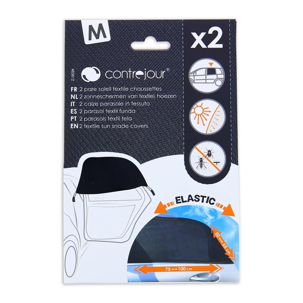 Contrejour Tendine Parasole in tessuto per Auto 2 pz - Protegge dai raggi solari e dagli insetti