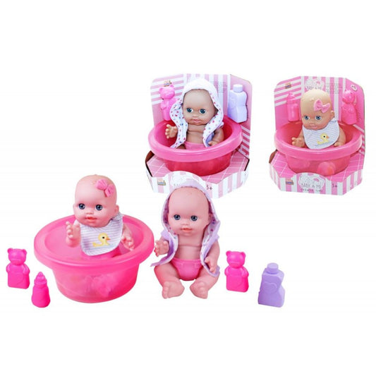 Kidz Corner Baby e Me - Bebè 30 cm con tinozza