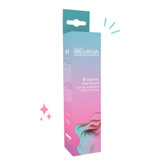 Silvana Bagnetto Effervescente - 4 Bolle Frizzanti con Olio di mandorle e burro di cacao