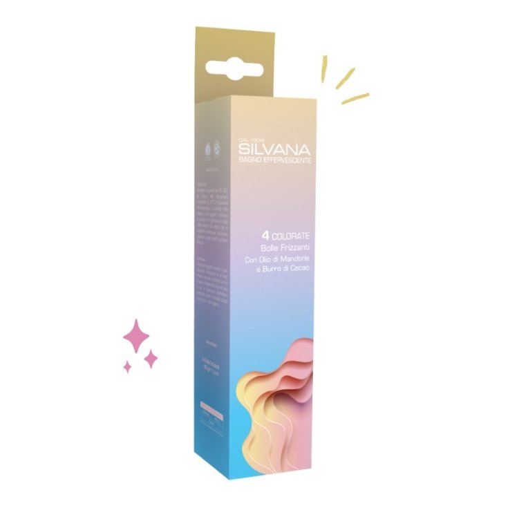 Silvana Bagnetto Effervescente - 4 Bolle Frizzanti con Olio di mandorle e burro di cacao