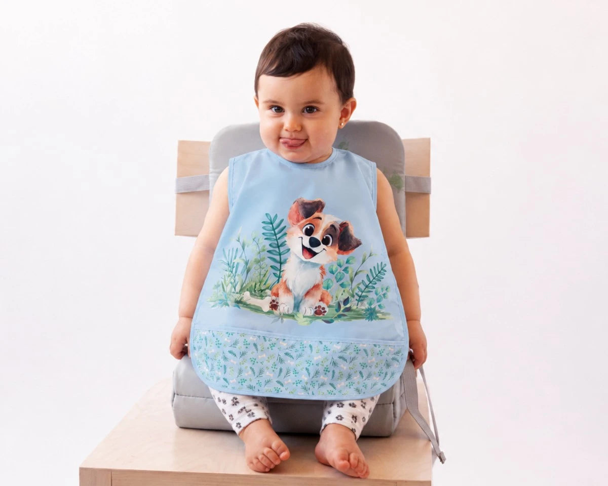 Kiokids Bavaglino impermeabile con tasca - senza maniche