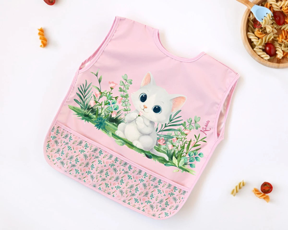 Kiokids Bavaglino impermeabile con tasca - senza maniche