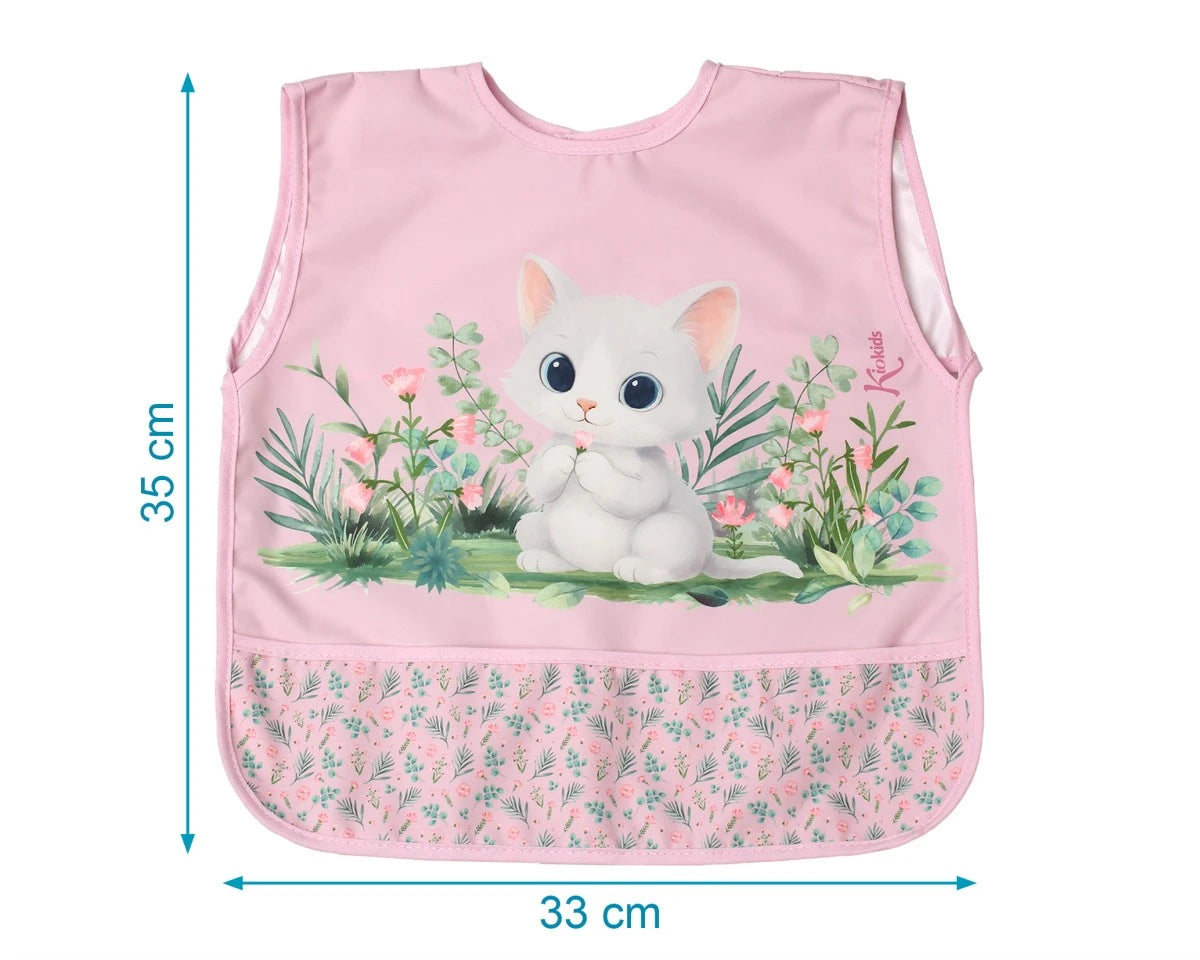 Kiokids Bavaglino impermeabile con tasca - senza maniche