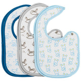 Irge Baby - Bavaglini in Cotone con clip 6pz - misura 17x29cm