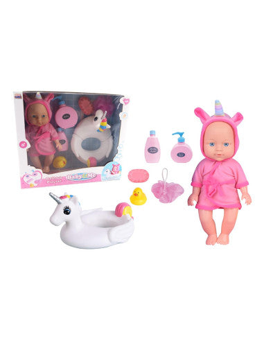 Bebe' Bagnetto Baby e Me Bagnetto Unicorno bianco