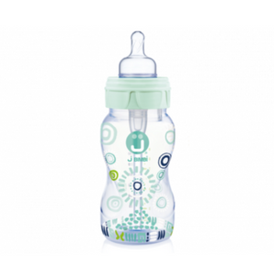 J Bimbi Biberon Trendy 0m+ con tettarella anticolica ed antiotite 260 ml