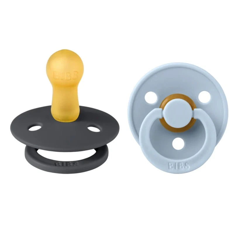 Bibs - Succhietti Colour Natural Rubber 2pz - si illumina al buio - Misura 2 6m+