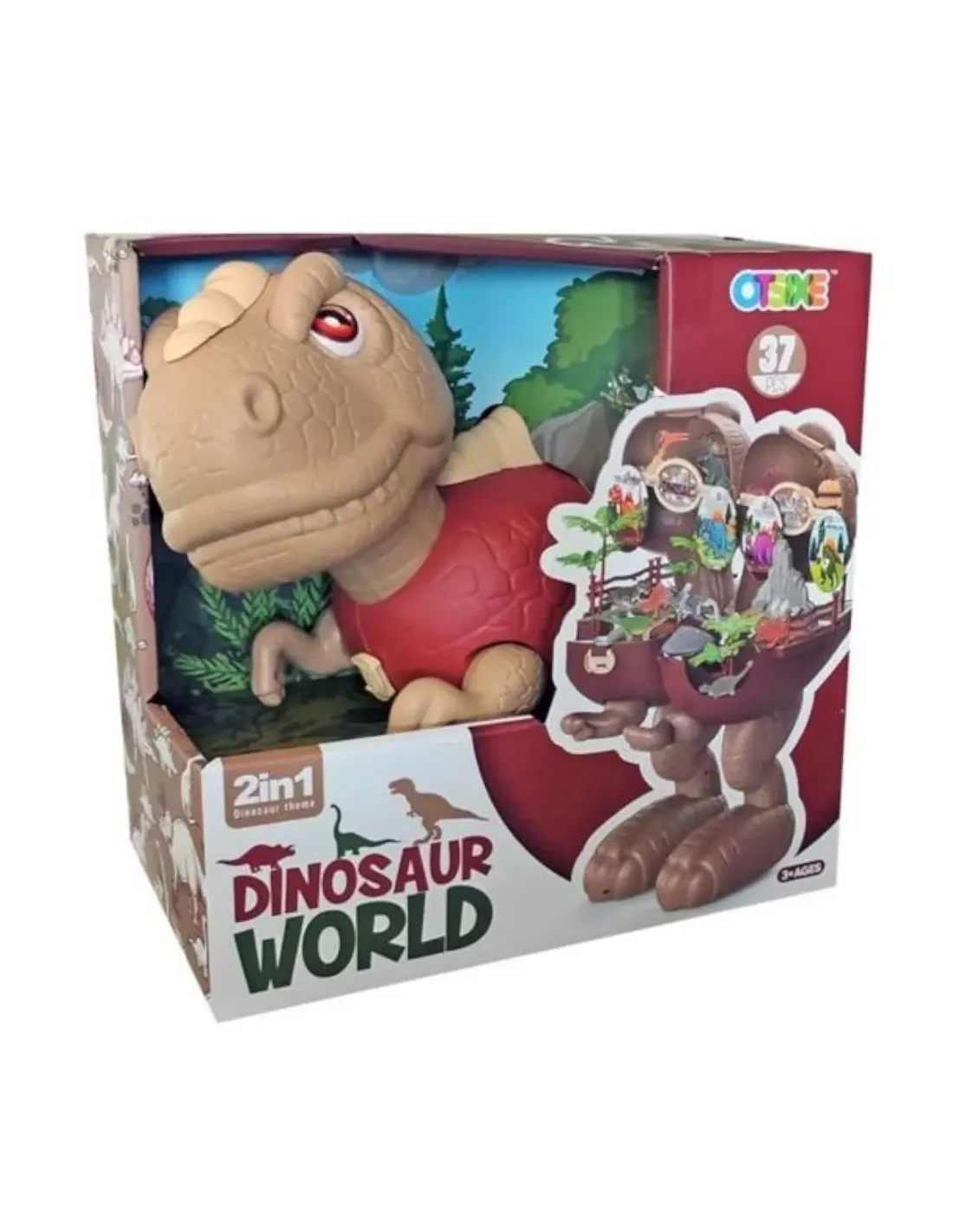 Yes Toys La Valle dei Dinosauri Trasformabile 2in1 - 37 pezzi