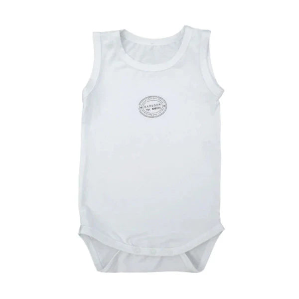 Bamboom Body smanicato Bianco 12-18 mesi