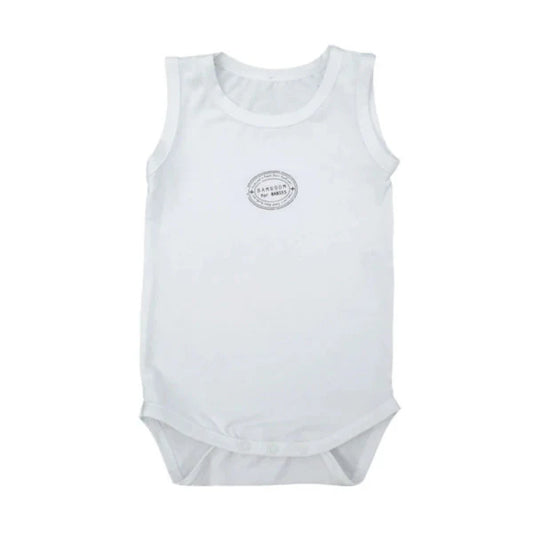 Bamboom Body smanicato Bianco 12-18 mesi