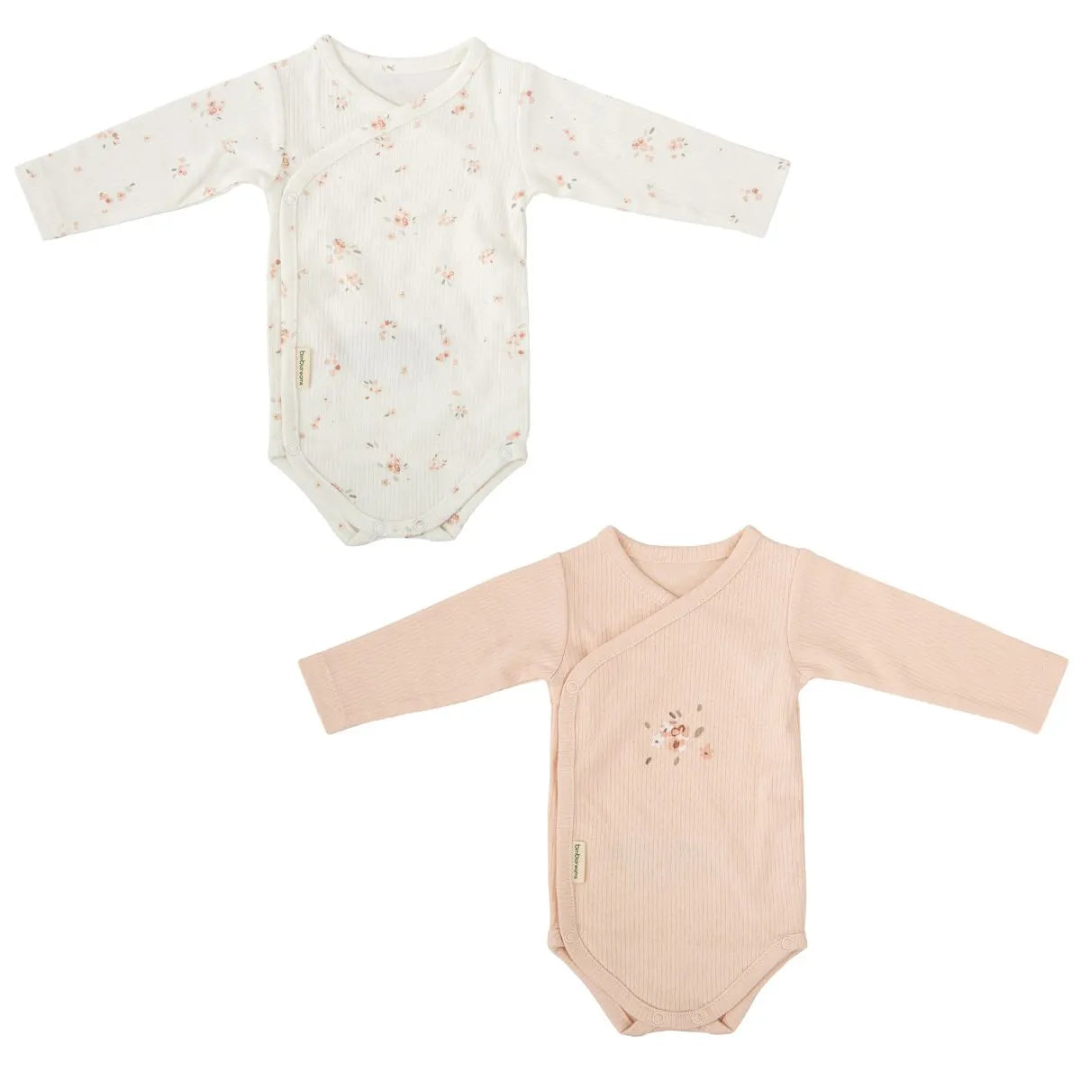 Bimbidreams Set 2 Body Manica lunga in Cotone e Bambù 0-1 mese