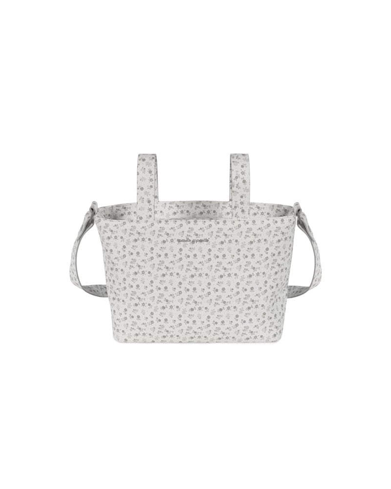 Pasito a Pasito Borsa Crossbody Little Bloom Fiori Grigio