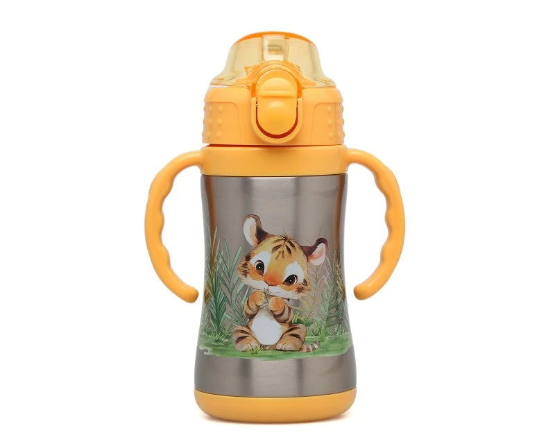 Kiokids Borraccia Tazza Thermos apprendimento con manici 280ml