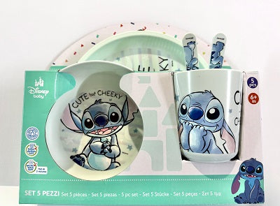 Lulabi Disney Baby Set Pappa 5 pz Mickey/Minnie/Stitch