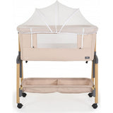 Cangaroo Culla Adoro Baby Crib Fiancoletto - Altezza regolabile, materasso, zanzariera e ruote