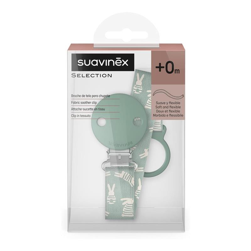 Suavinex Catenella Clip in Tessuto Porta succhietto
