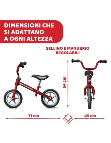 Chicco Bici senza pedali Balance Bike Red Bullet 2-5 anni