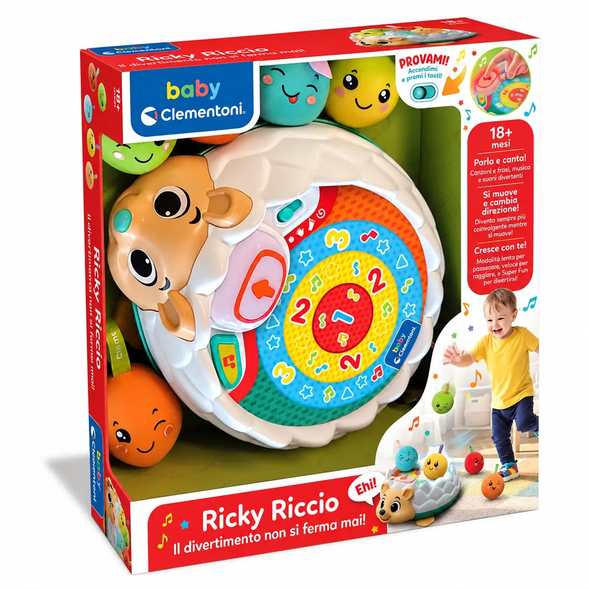 Clementoni Gioco Ricky Riccio - il divertimento non di ferma mai ! 18m+
