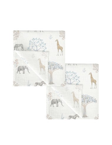 Bimbidreams Set 2 Mussole in Bambù 60x60cm