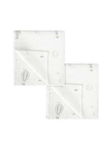 Bimbidreams Set 2 Mussole in Bambù 60x60cm