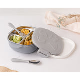 Kiokids Contenitore per pranzo 6m+ 450 ml con posate