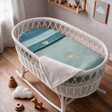 Coccolissimi Coordinato Coperta Fluffy + Fodera Sherpa + Set Lenzuola 3pz Carrozzina - Serie Teddy - ART.46240C
