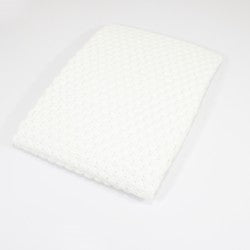 Piccolissimi - Copertina Culla neonato in maglia effetto crochet con lana – W191
