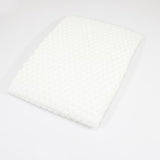 Piccolissimi - Copertina Culla neonato in maglia effetto crochet con lana – W191