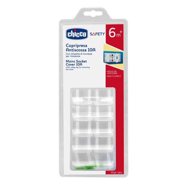 Chicco Copripresa Antiscossa 10A - 10 pz