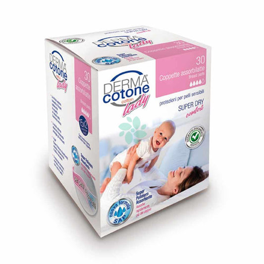 Dermacotone coppette assorbilatte super dry 30pz