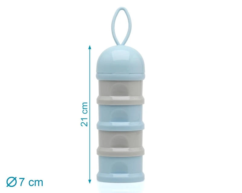 Kiokids Dosalatte in polvere - 4x85ml con imbuto, facile da trasportare