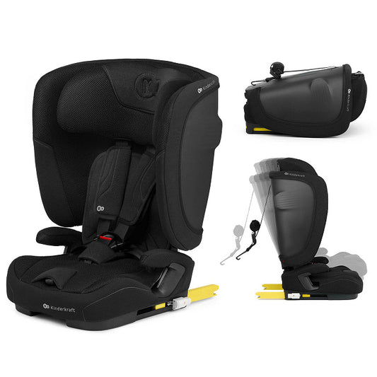 Kinderkraft Seggiolino Auto Fix2Go i-Size 76-150 cm R129 ISOFIX - Richiudibile