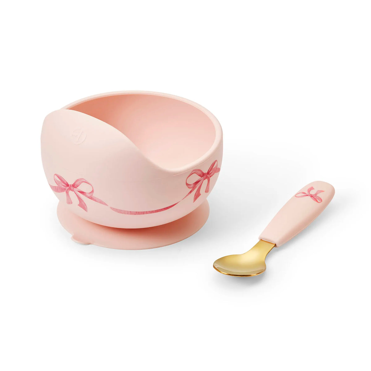 Elodie - Ciotola in Silicone con Cucchiaino in Acciaio Inox e Silicone