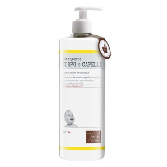 Fiocchi di Riso Detergente Corpo e Capelli Camomilla per Bambini 750 ml
